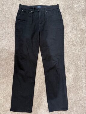 J. Crew Factory Black Straight-Leg Jeans